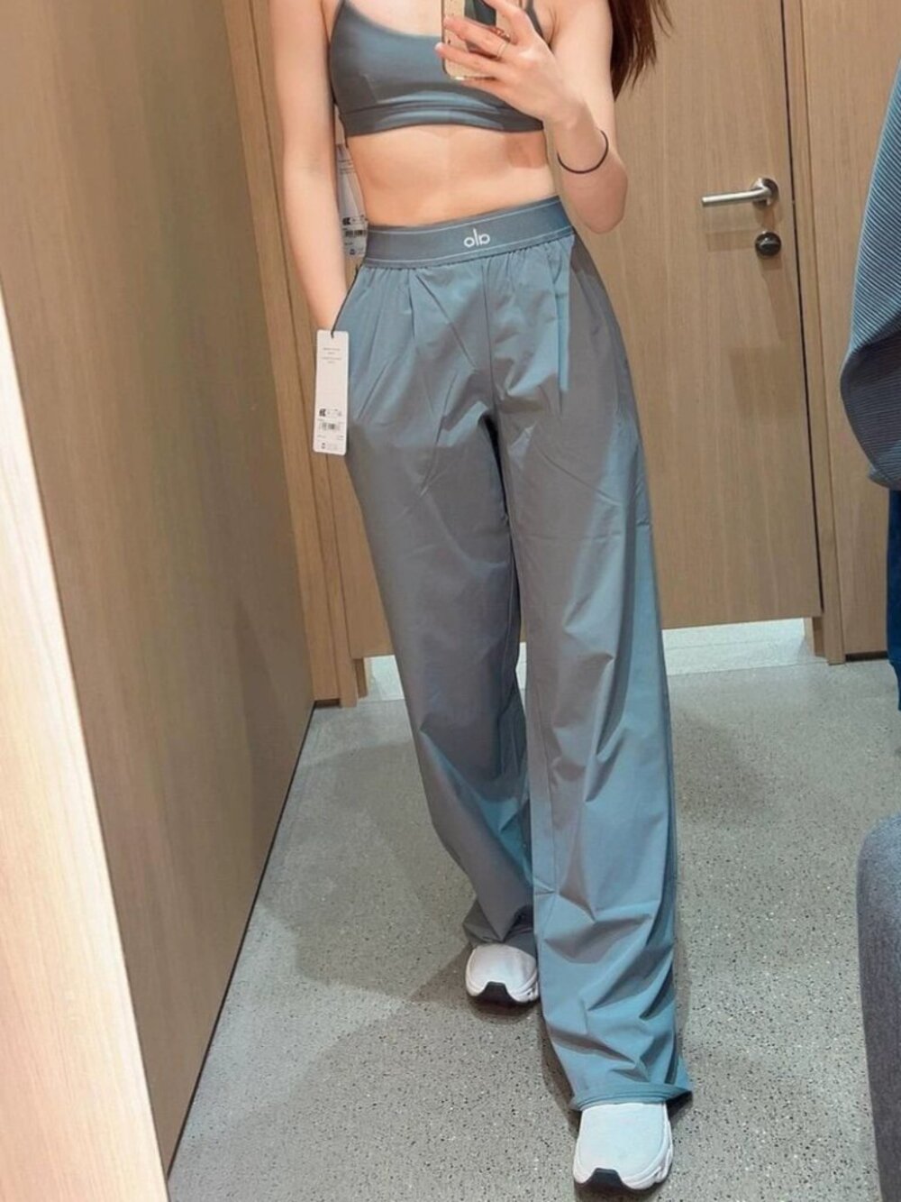 🌌Alo Yoga Suit Up Trouser Steel Grey Regular ✴️ 30-inch Inner Seam Length